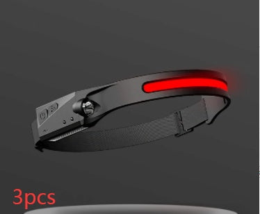 COB LED Induction Riding Headlamp Flashlight USB Rechargeable Waterproof Camping Headlight With All Perspectives