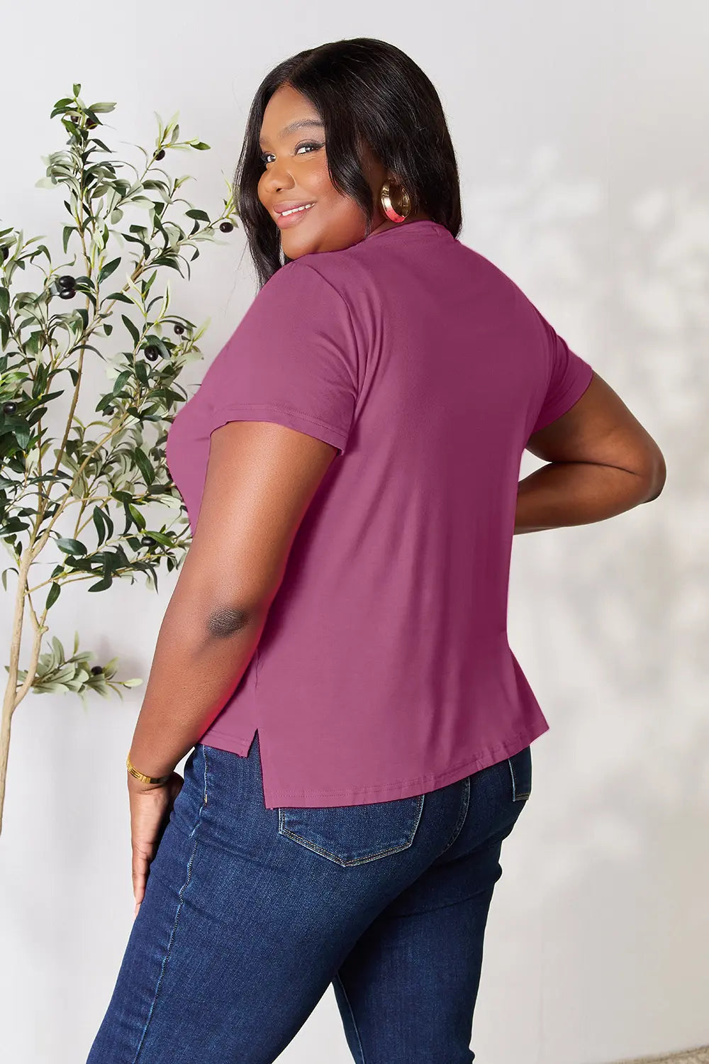 Basic Bae Full Size Round Neck Short Sleeve T Shirt Plus