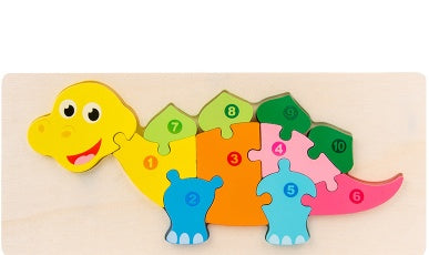 Children’s Cartoon Number Animal Puzzle Dinosaur1