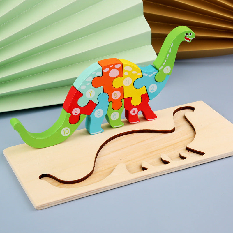 Children’s Cartoon Number Animal Puzzle Dinosaur