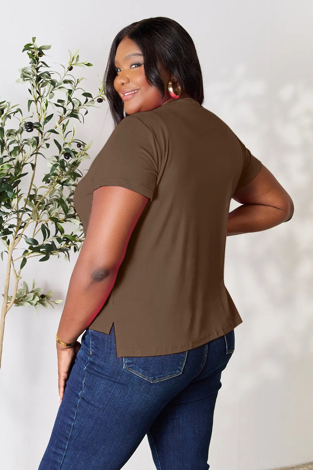 Basic Bae Full Size Round Neck Short Sleeve T Shirt Plus