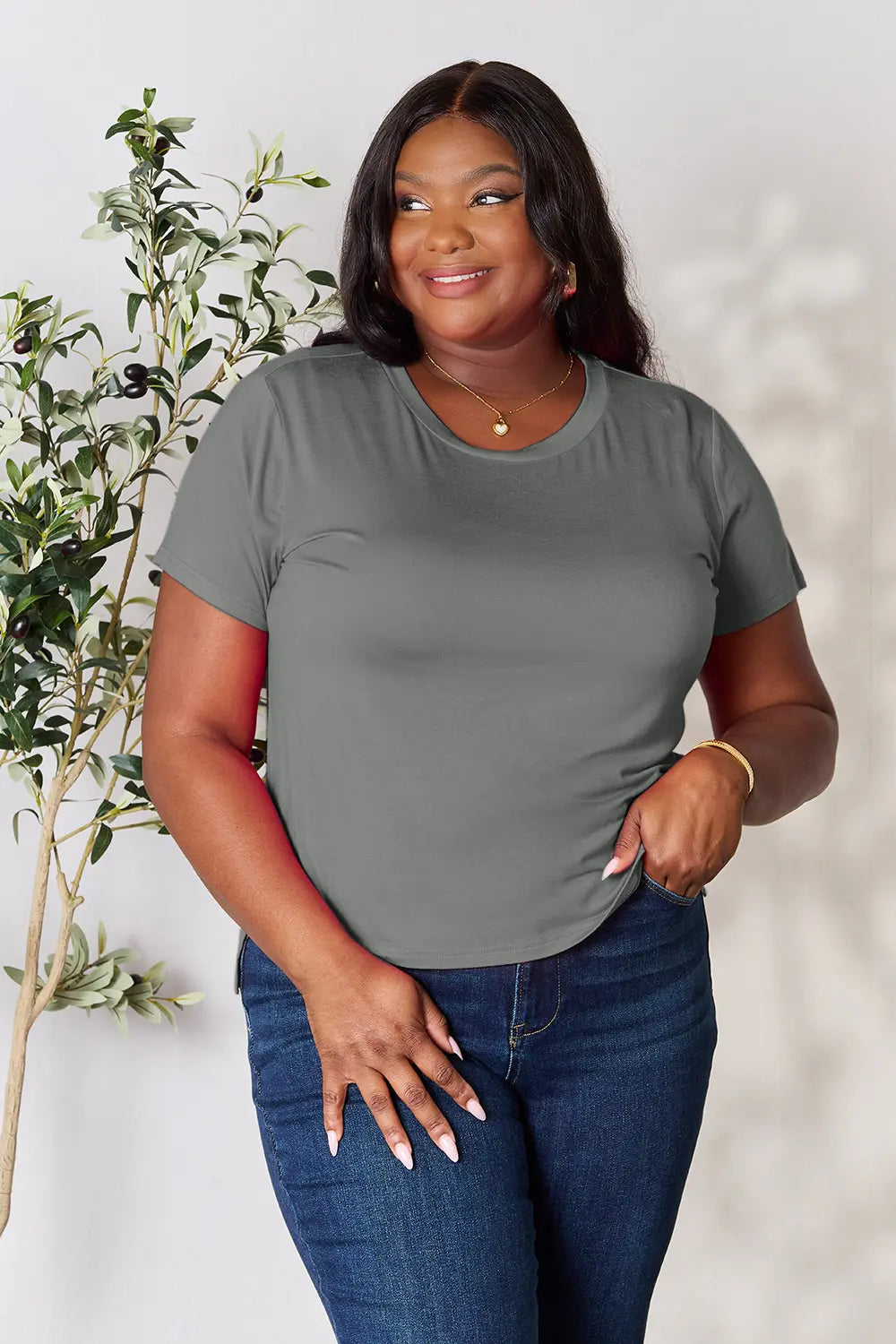 Basic Bae Full Size Round Neck Short Sleeve T Shirt