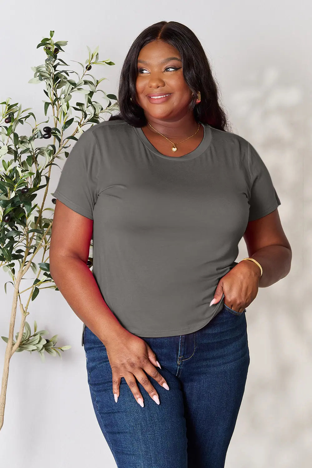 Basic Bae Full Size Round Neck Short Sleeve T Shirt