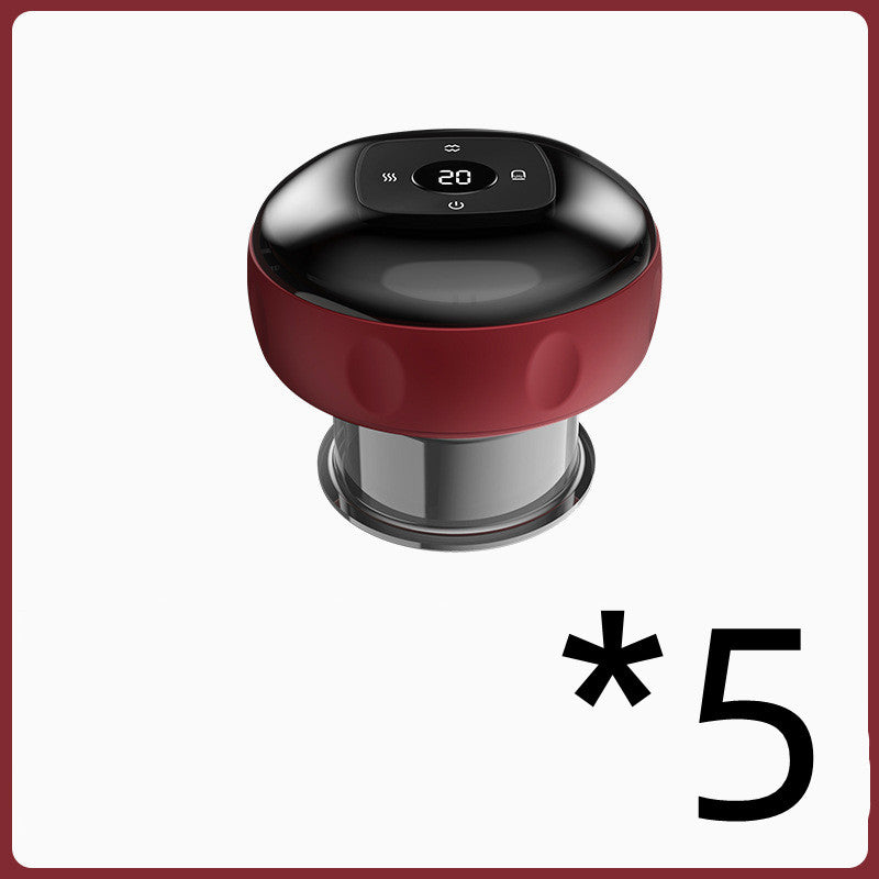 Electric Vacuum Cupping Massage Body Cups Anti Cellulite Therapy Massager For Guasha Scraping Fat Burning Slimming Red