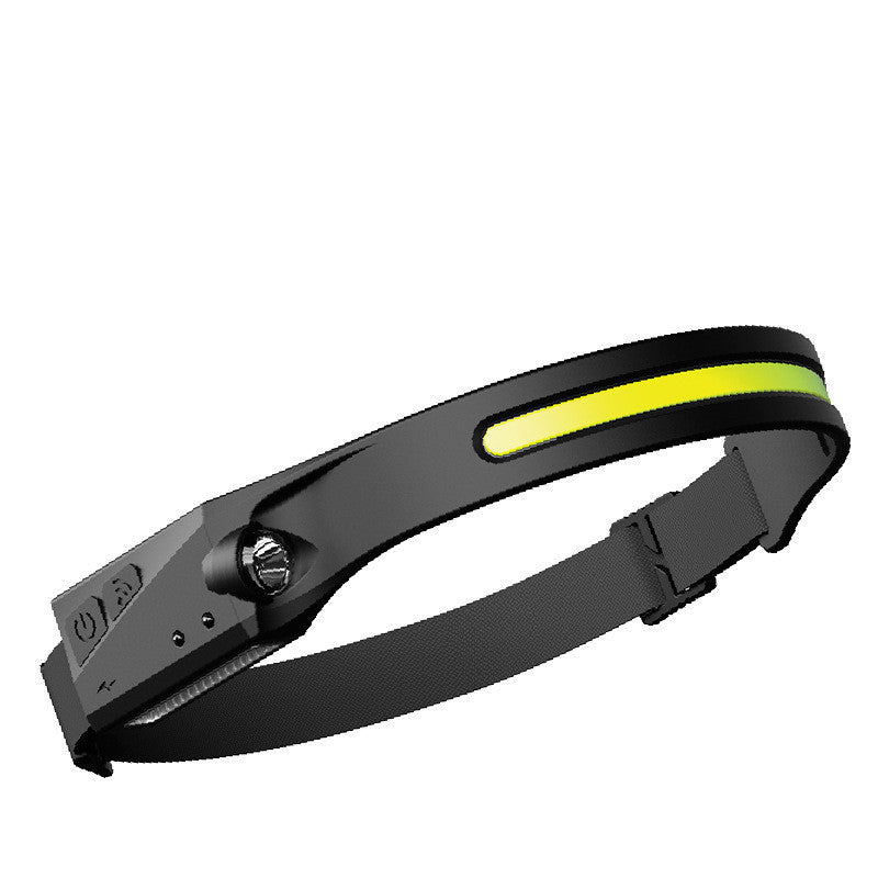 COB LED Induction Riding Headlamp Flashlight USB Rechargeable Waterproof Camping Headlight With All Perspectives