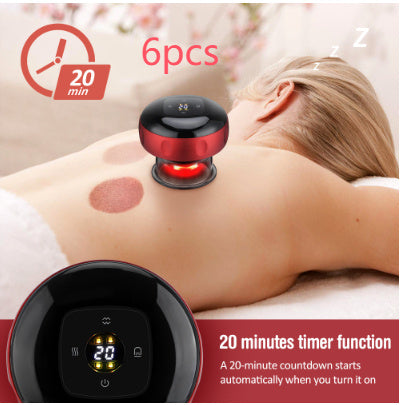 Electric Vacuum Cupping Massage Body Cups Anti Cellulite Therapy Massager For Guasha Scraping Fat Burning Slimming Red