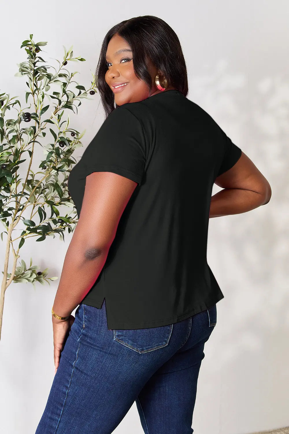 Basic Bae Full Size Round Neck Short Sleeve T Shirt Plus