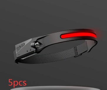 COB LED Induction Riding Headlamp Flashlight USB Rechargeable Waterproof Camping Headlight With All Perspectives