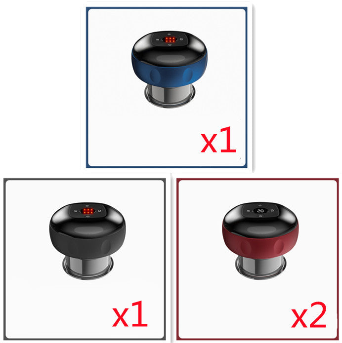 Electric Vacuum Cupping Massage Body Cups Anti Cellulite Therapy Massager For Guasha Scraping Fat Burning Slimming Blue