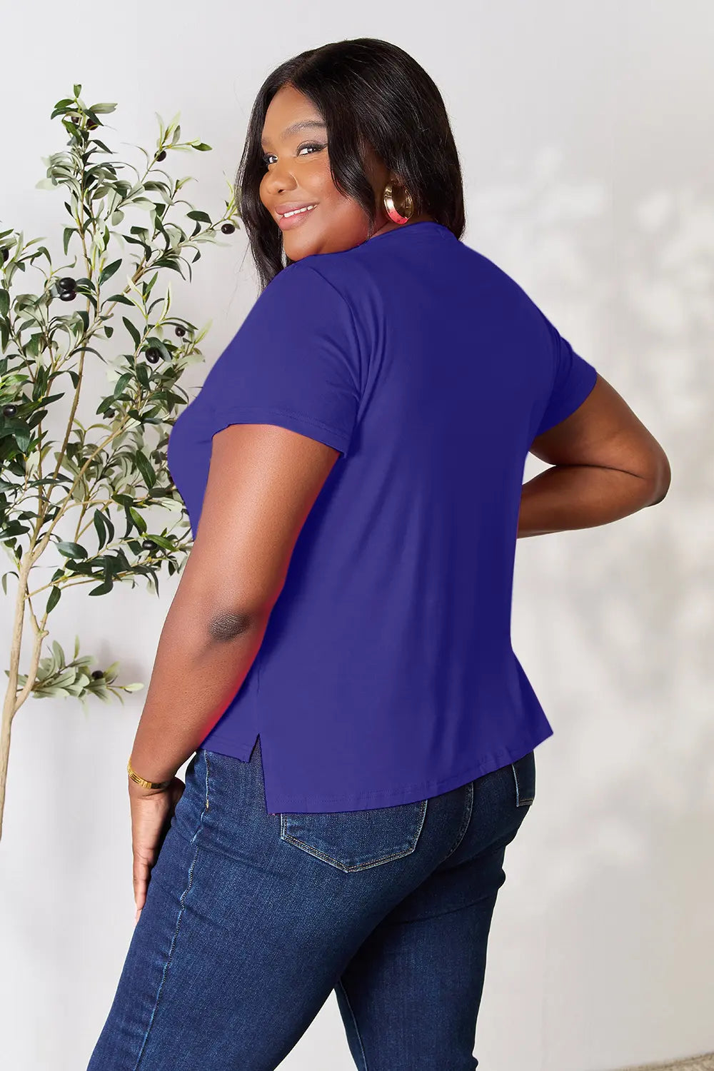 Basic Bae Full Size Round Neck Short Sleeve T Shirt Plus