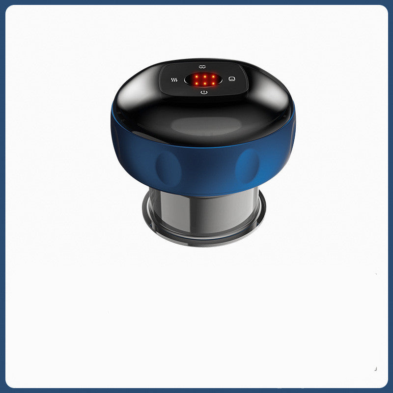 Electric Vacuum Cupping Massage Body Cups Anti Cellulite Therapy Massager For Guasha Scraping Fat Burning Slimming Blue