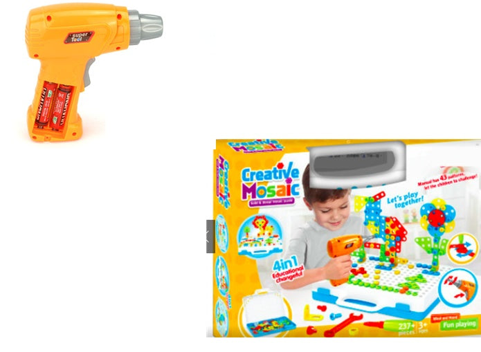 Creative Building Kits Educational Blocks Sets 237pc English and screwdriver