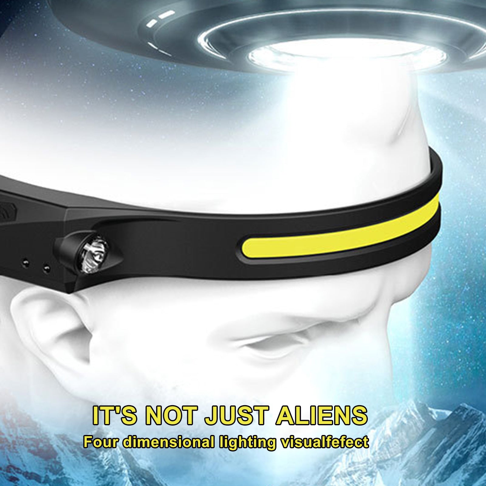 COB LED Induction Riding Headlamp Flashlight USB Rechargeable Waterproof Camping Headlight With All Perspectives