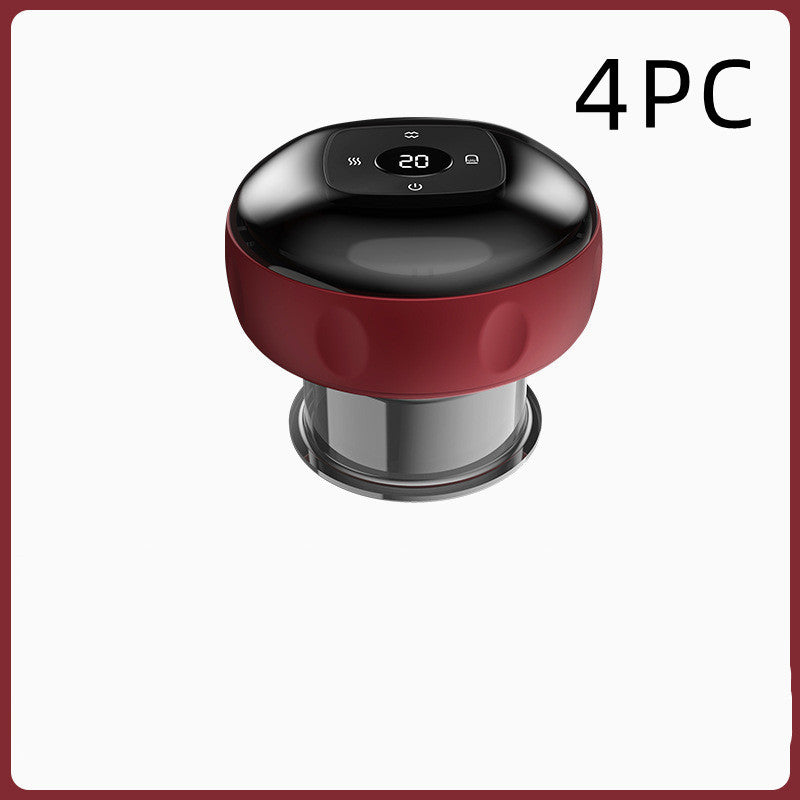 Electric Vacuum Cupping Massage Body Cups Anti Cellulite Therapy Massager For Guasha Scraping Fat Burning Slimming Red