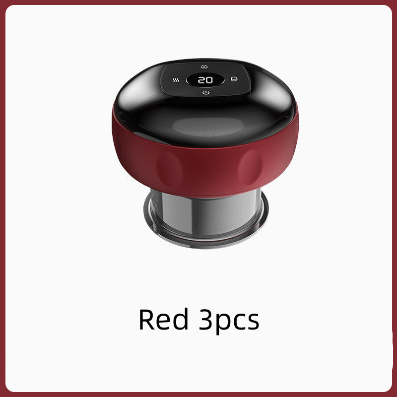 Electric Vacuum Cupping Massage Body Cups Anti Cellulite Therapy Massager For Guasha Scraping Fat Burning Slimming Red
