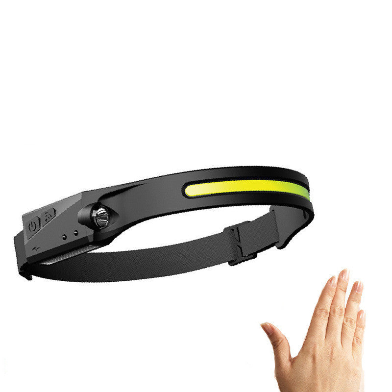 COB LED Induction Riding Headlamp Flashlight USB Rechargeable Waterproof Camping Headlight With All Perspectives