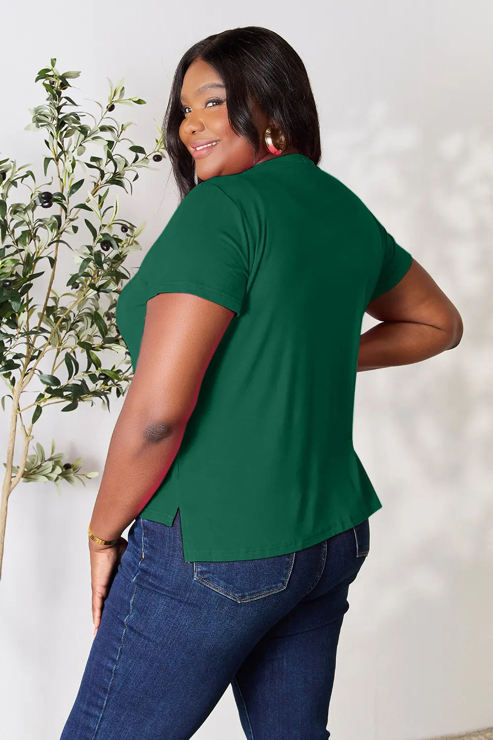 Basic Bae Full Size Round Neck Short Sleeve T Shirt Plus