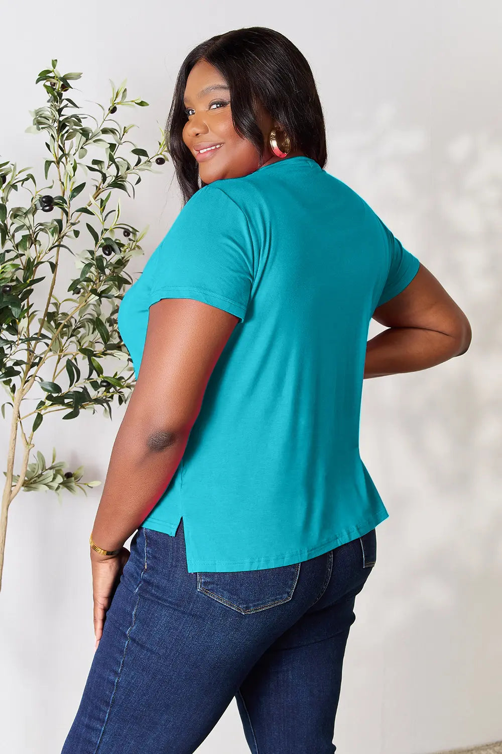 Basic Bae Full Size Round Neck Short Sleeve T Shirt Plus