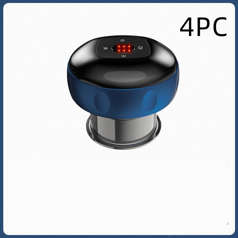Electric Vacuum Cupping Massage Body Cups Anti Cellulite Therapy Massager For Guasha Scraping Fat Burning Slimming Blue