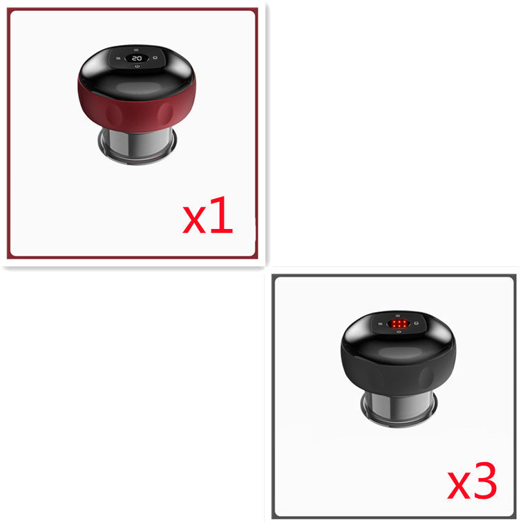 Electric Vacuum Cupping Massage Body Cups Anti Cellulite Therapy Massager For Guasha Scraping Fat Burning Slimming Red