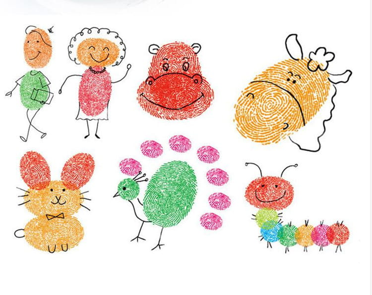 New Hot Selling Kindergarten Finger Print Mud Non toxic Washable Pigment