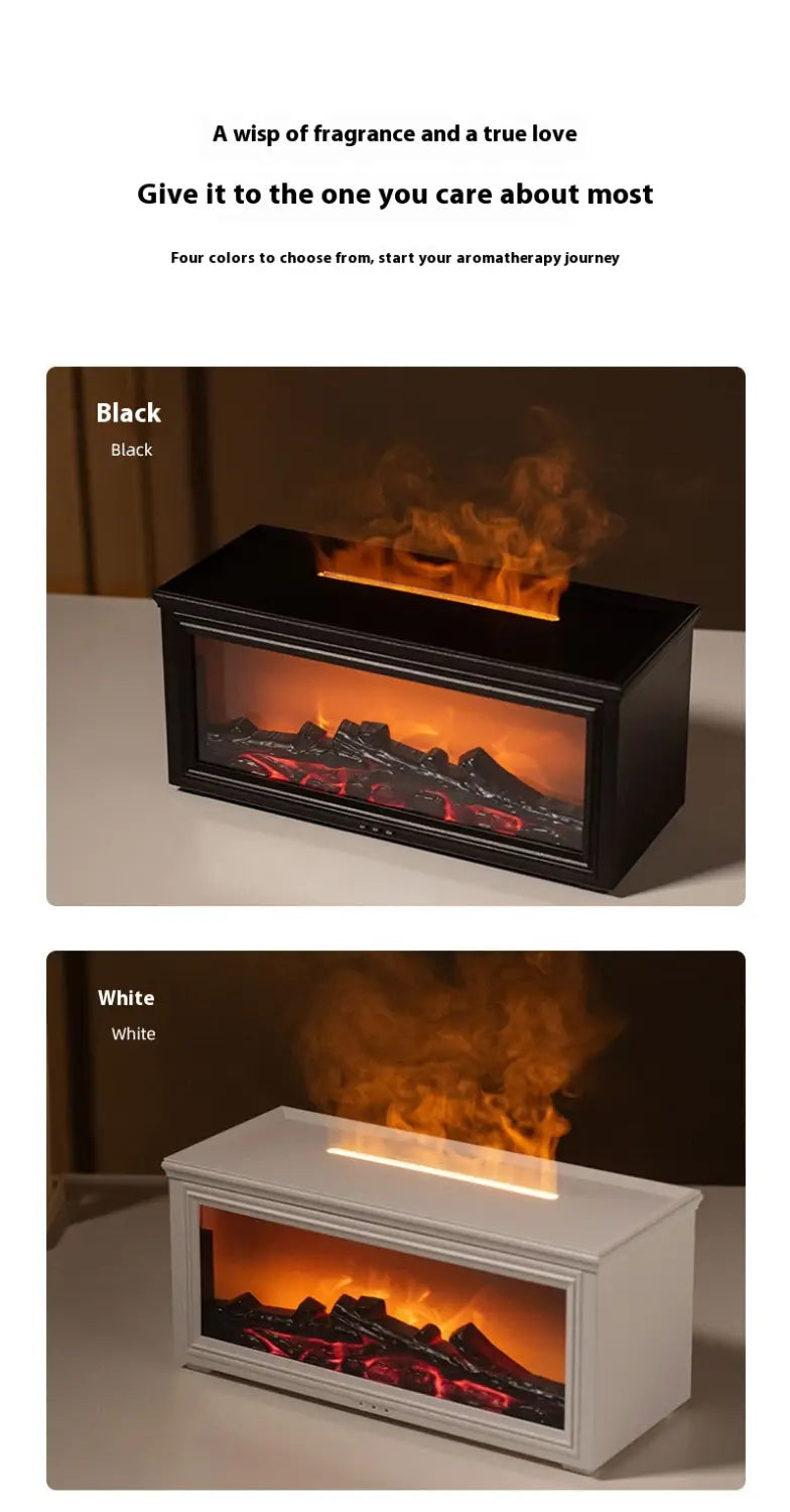 Simulation 3d Fireplace Flame Aroma Diffuser Household Desk