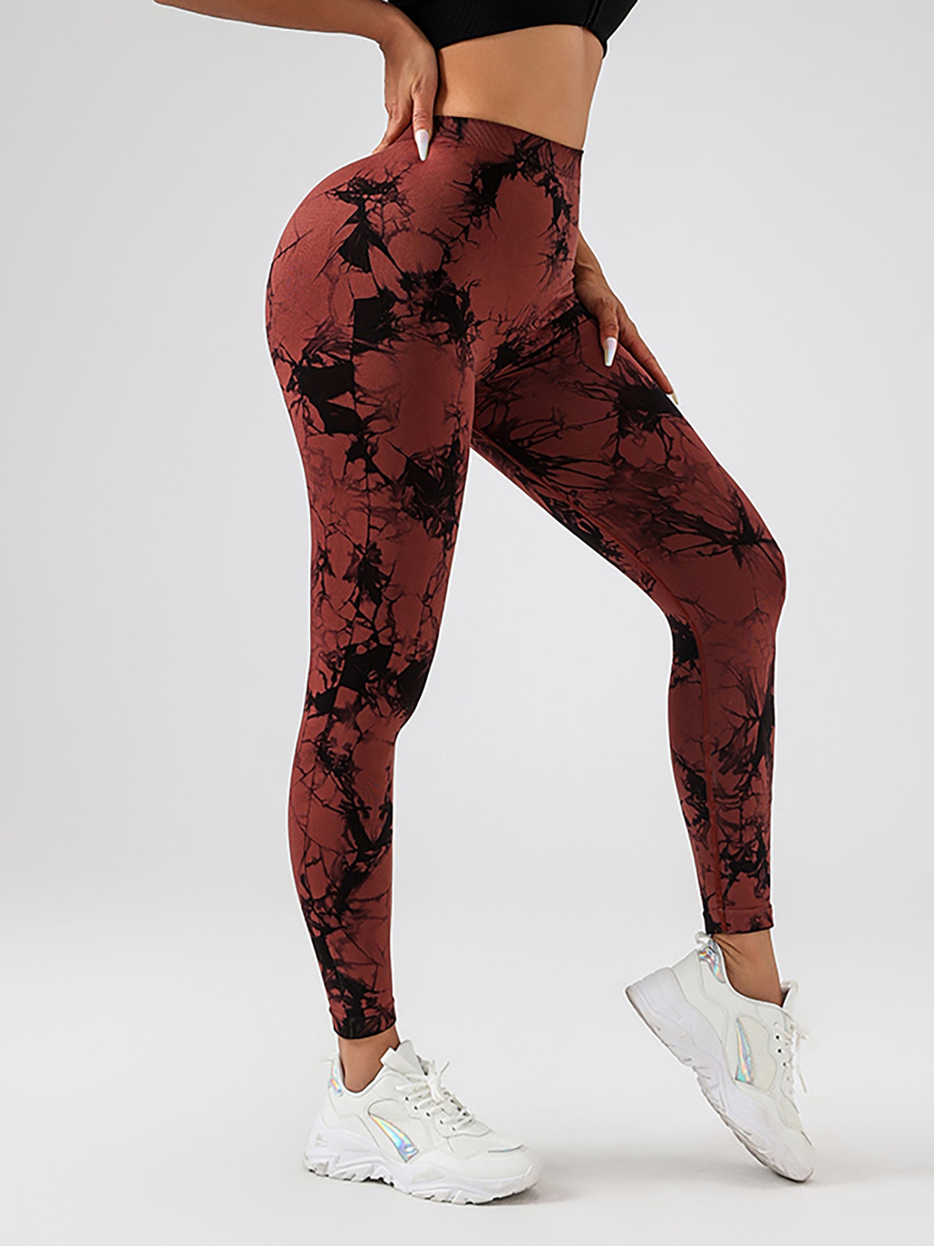 Tie Dye Slimming Yoga Leggings Butt Lifting High Stretch Casual Fitness Pants Women’s Activewear