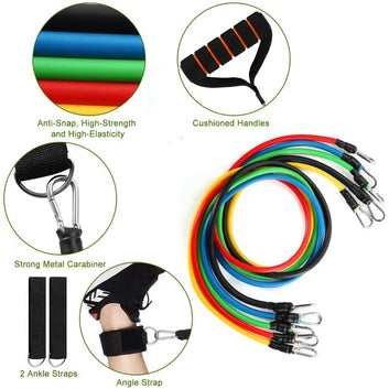 Resistance Bands Set with Ankle Straps and Door Anchor