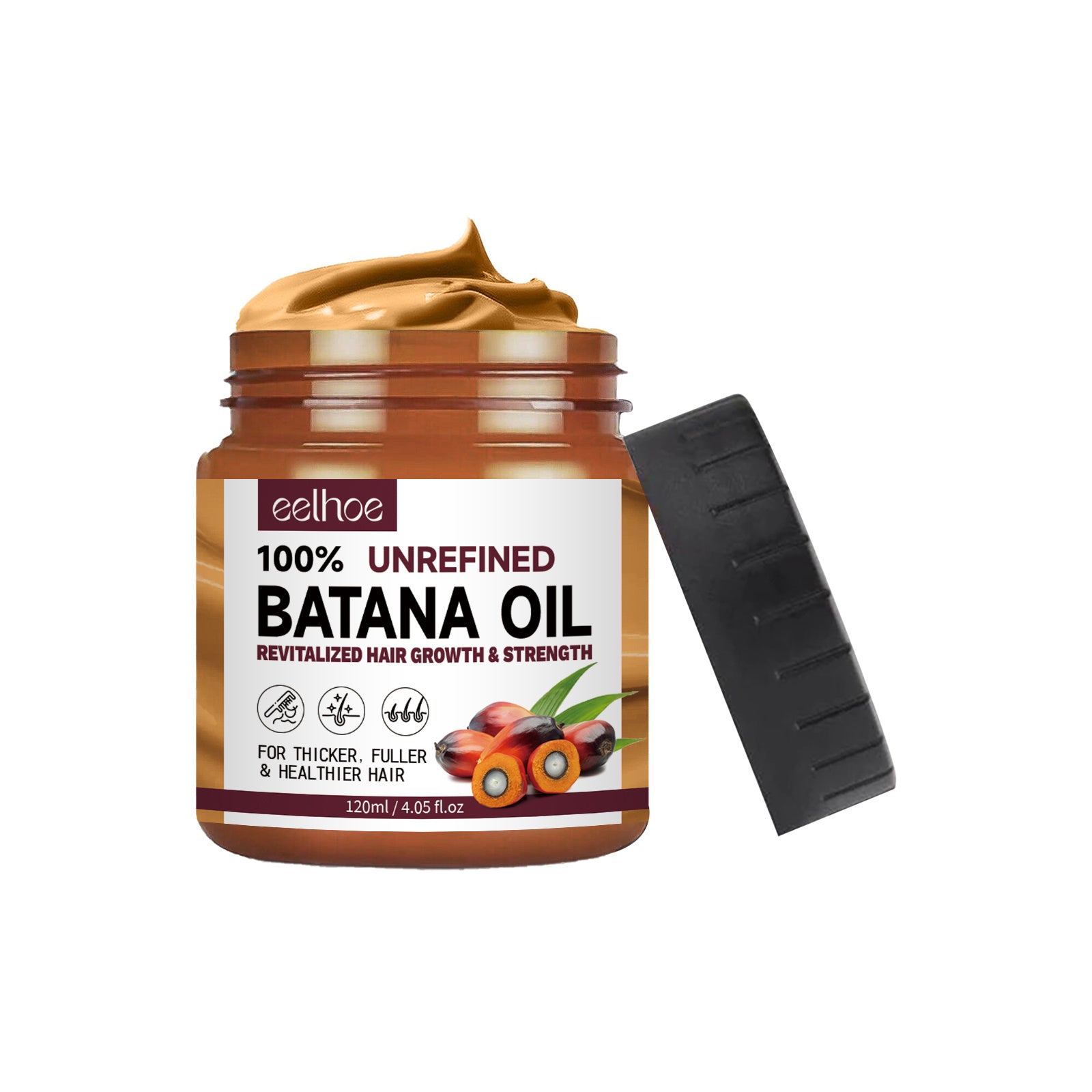 Natural Batana Oil From Honduras Unrefined For Men & Women 4.05 Fluid Ounces Coffee