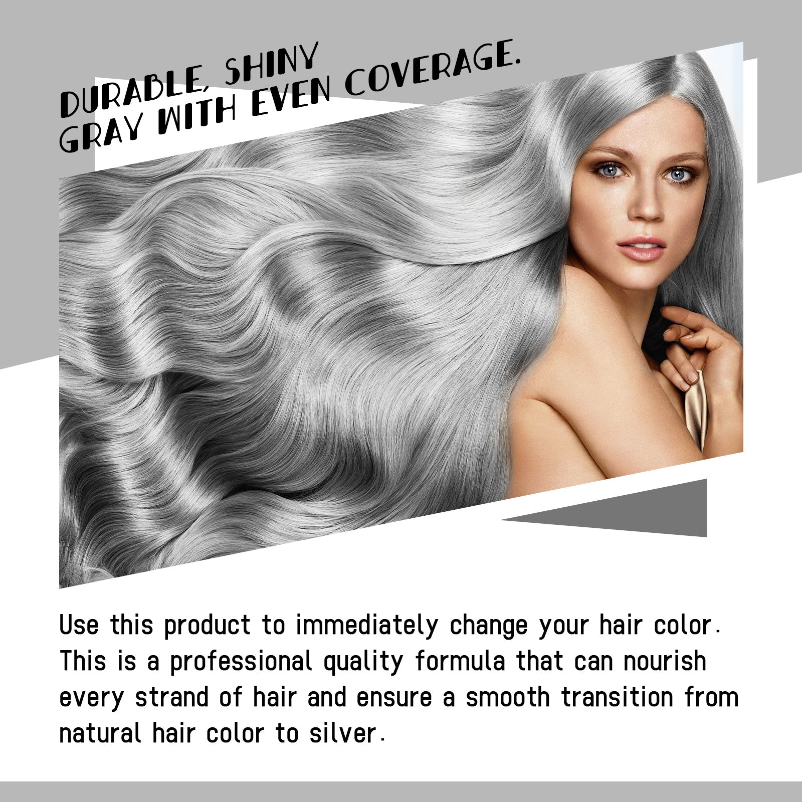 EELHOE Gray Hair Cream Natural Color Long Lasting No Damage Easy To Clean Tide Hairdresser 1pcs