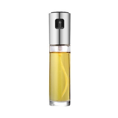 BBQ Healthy Kitchen Cooking Oil Vinegar Spray Bottle Push Type BottlePump Tank Leakproof Sprayer Tools Gadgets Silver