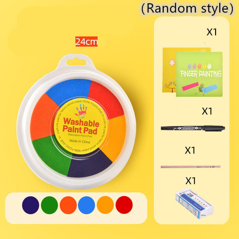 New Hot Selling Kindergarten Finger Print Mud Non toxic Washable Pigment