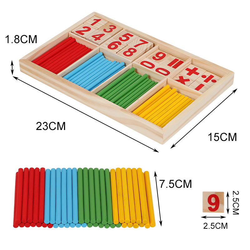 Wooden Montessori early education math toys 48 pieces