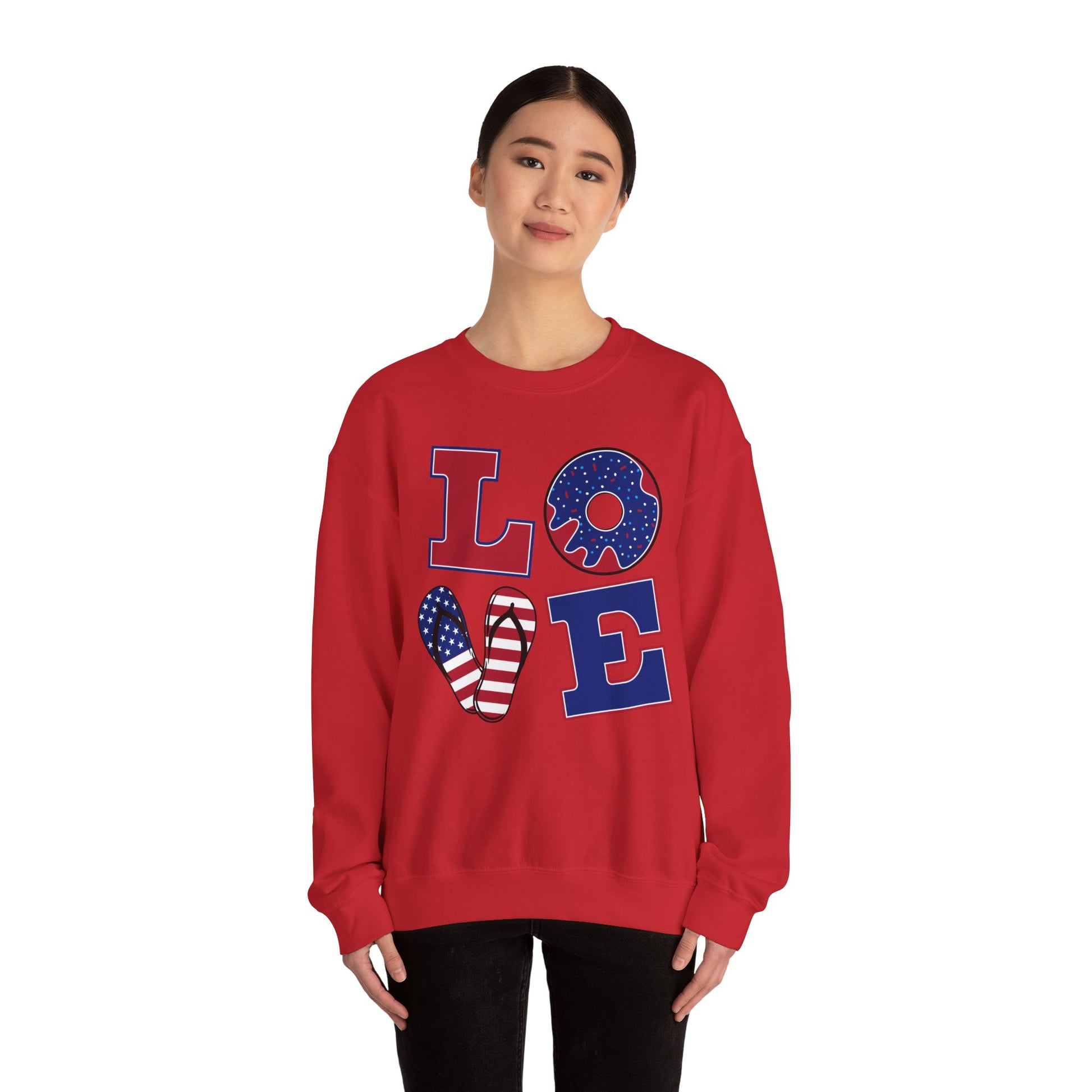 Patriotic Love Crewneck Sweatshirt | Cozy Unisex Fourth of July Apparel Valentine’s Day Gift USA Design Ideal for [...]