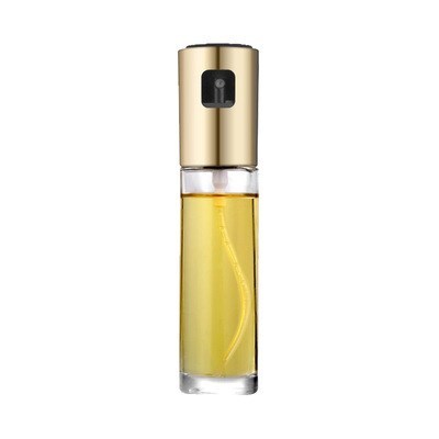 BBQ Healthy Kitchen Cooking Oil Vinegar Spray Bottle Push Type BottlePump Tank Leakproof Sprayer Tools Gadgets Gold
