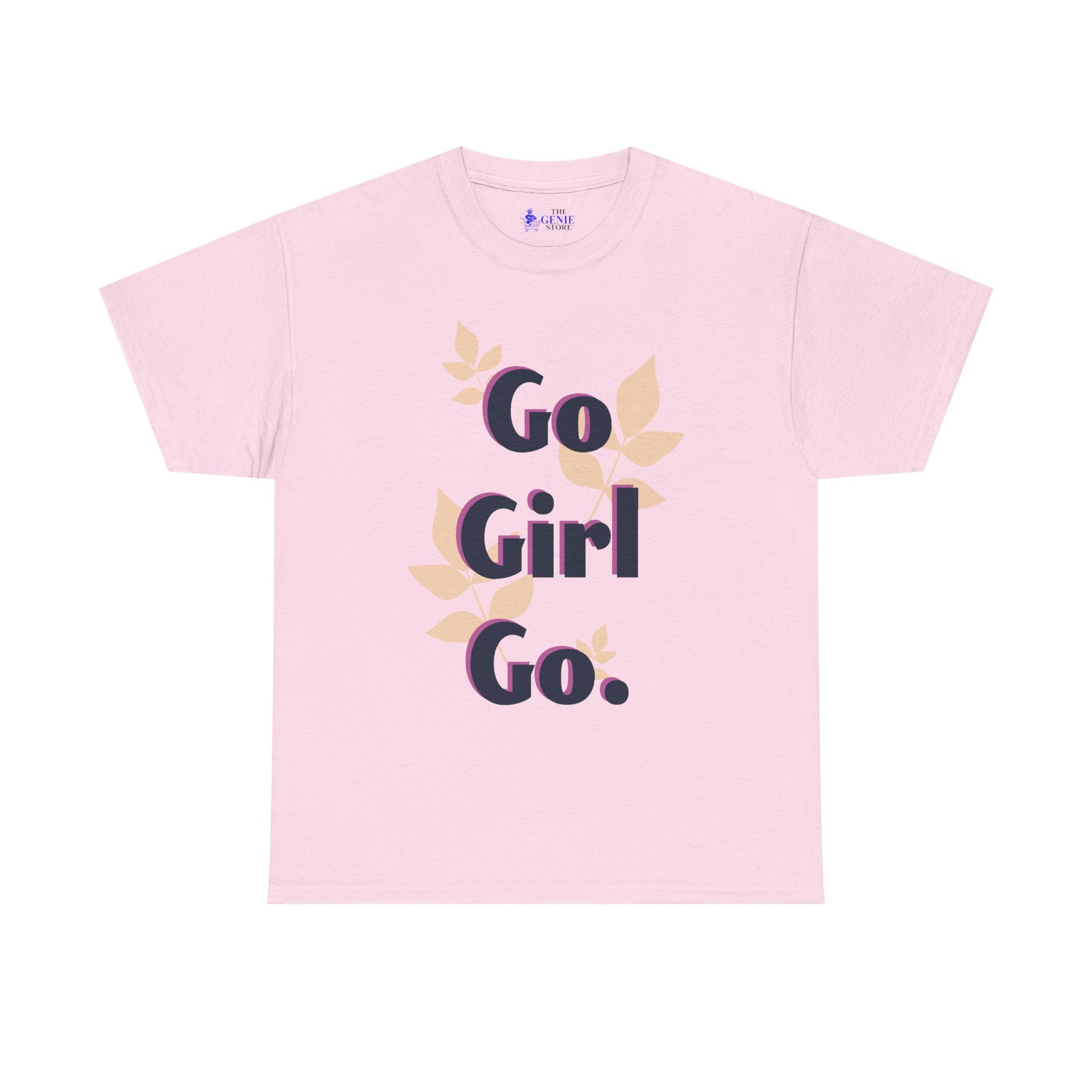 Empowering Unisex Heavy Cotton Tee | Go Girl Shirt | Inspirational T | Gift for Her | Casual Wear | Feminist Apparel
