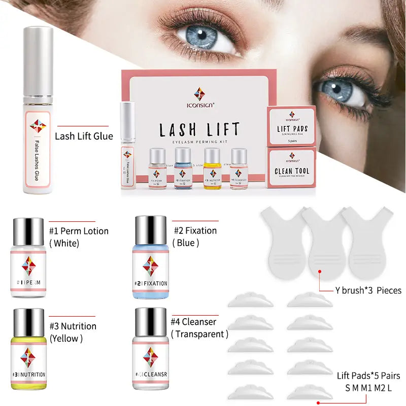 Dropshipping ICONSIGN Lash Lift Kit Lifiting Eyelash Perming Curling Enhancer Eyes Makeup Tools