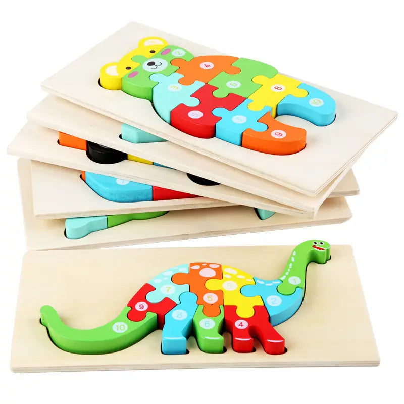 Children’s Cartoon Number Animal Puzzle