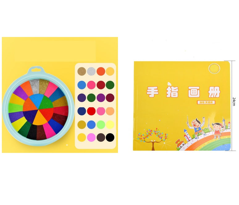 New Hot Selling Kindergarten Finger Print Mud Non toxic Washable Pigment A set
