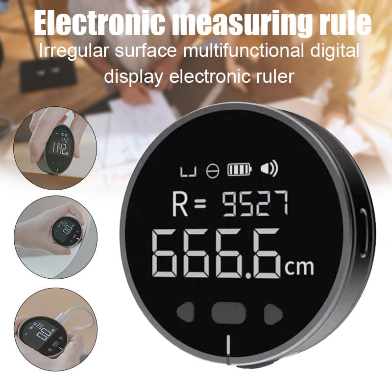 Distance Measuring Instrument Electronic Ruler Tape Measure High Definition Digital LCD Precision Tool