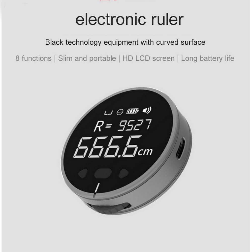 Distance Measuring Instrument Electronic Ruler Tape Measure High Definition Digital LCD Precision Tool