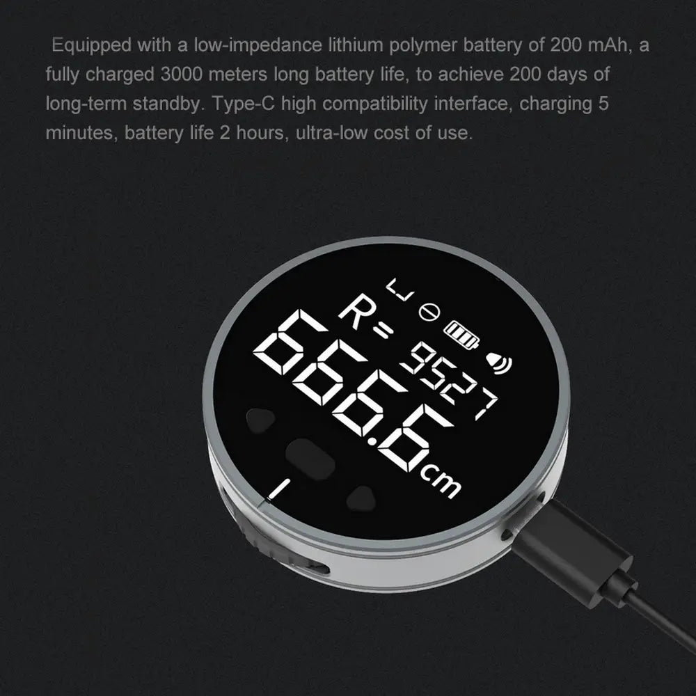 Distance Measuring Instrument Electronic Ruler Tape Measure High Definition Digital LCD Precision Tool