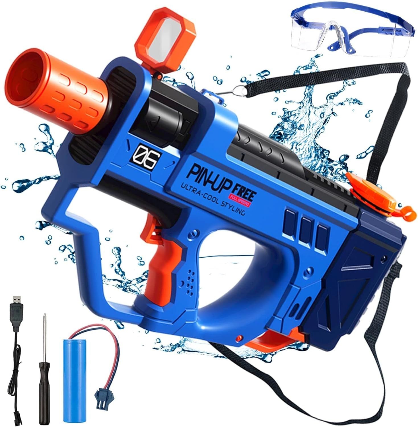 Lectric Water Gun For Adults Kids Motorized Squirt Guns With Rechargeable Battery 800cc High Capacity Long Distance