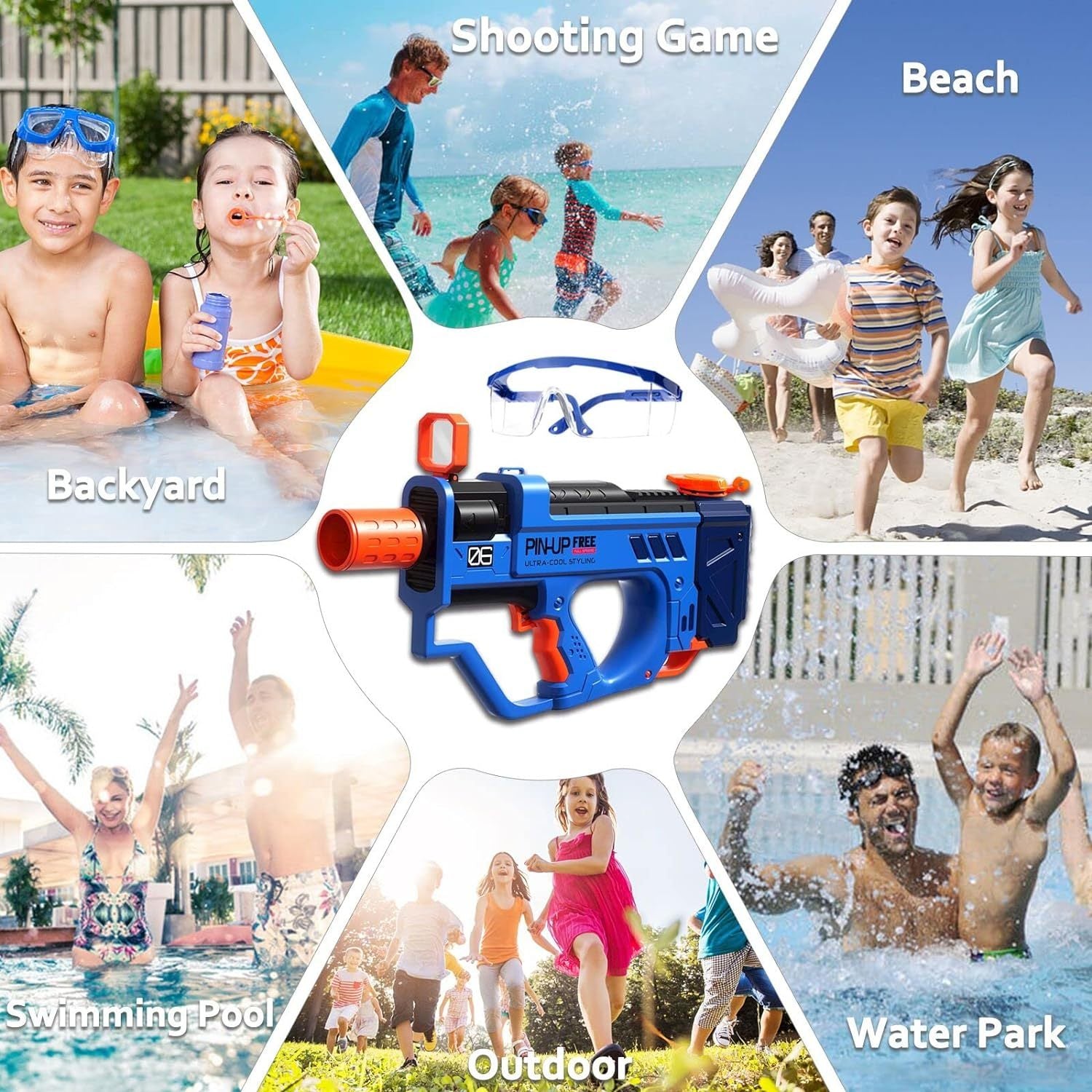 Lectric Water Gun For Adults Kids Motorized Squirt Guns With Rechargeable Battery 800cc High Capacity Long Distance