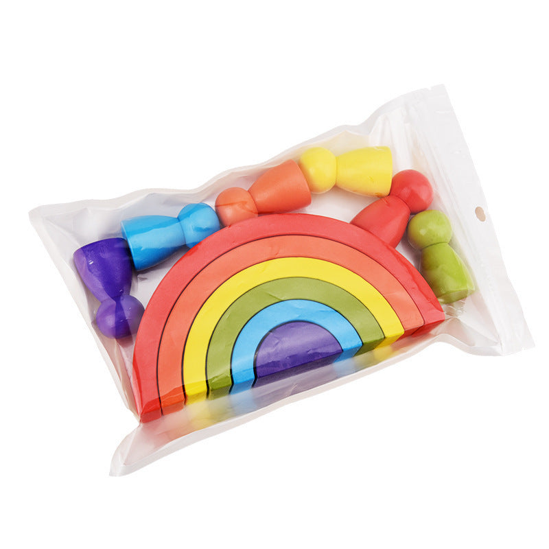 Rainbow arched building blocks Picture color