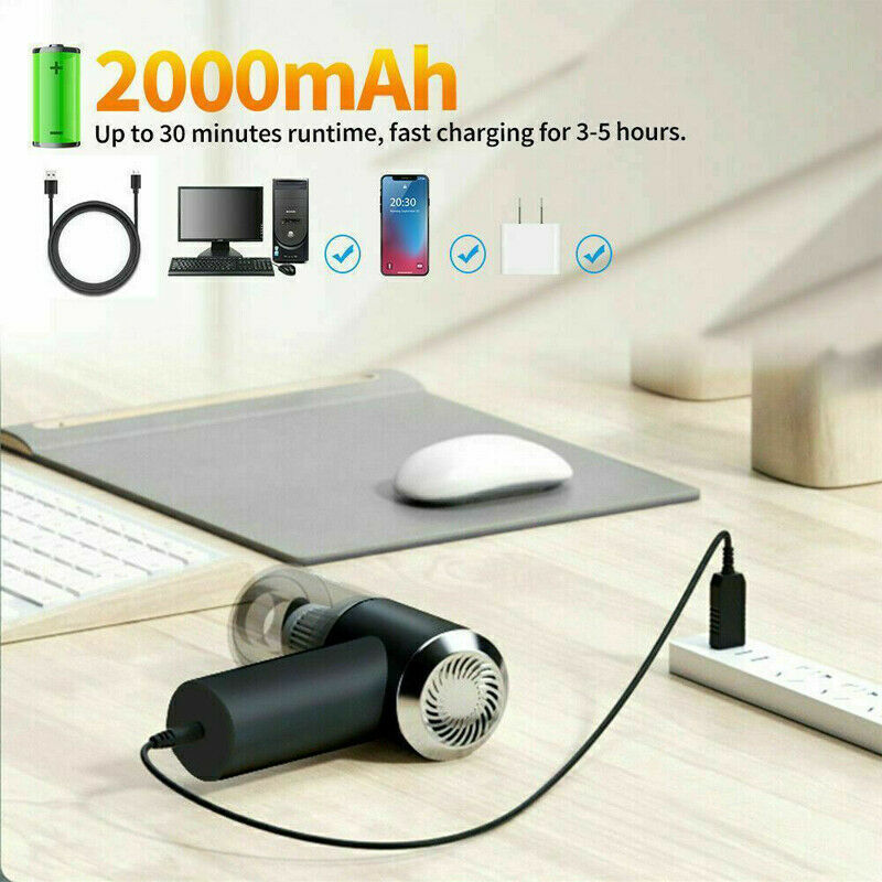 Portable Car Vacuum Cleaner Handheld High Power Cordless Hand Rechargeable Easy To Clean Interior Desktop Sofa Keyboard