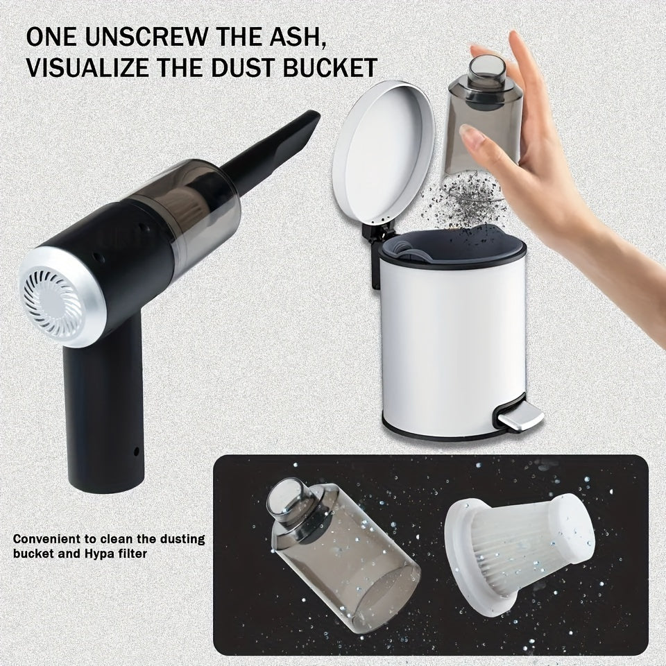 Portable Car Vacuum Cleaner Handheld High Power Cordless Hand Rechargeable Easy To Clean Interior Desktop Sofa Keyboard