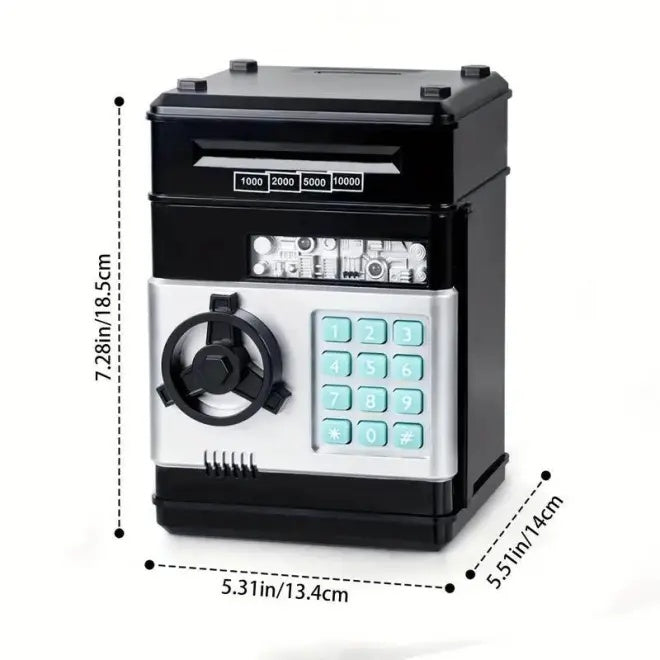Saving Challenge Automatic Coin Storage Box 1 Piece Modern Trendy Battery Powered Piggy Bank For Kids Desk Number