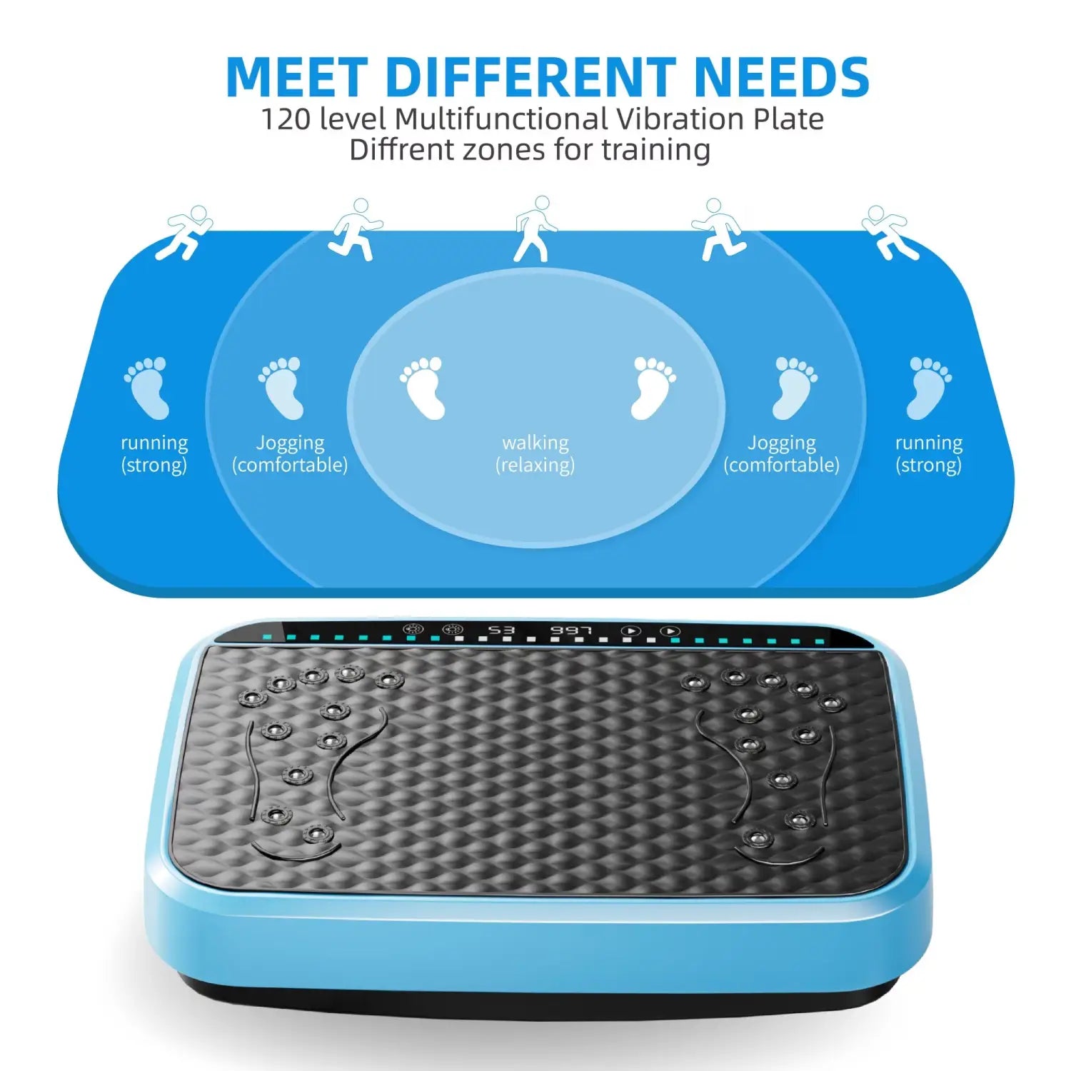 Vibration Plate Exercise Machine Whole Body Fitness Platform For Lymphatic Drainage Vibrating Shaker Board With 120