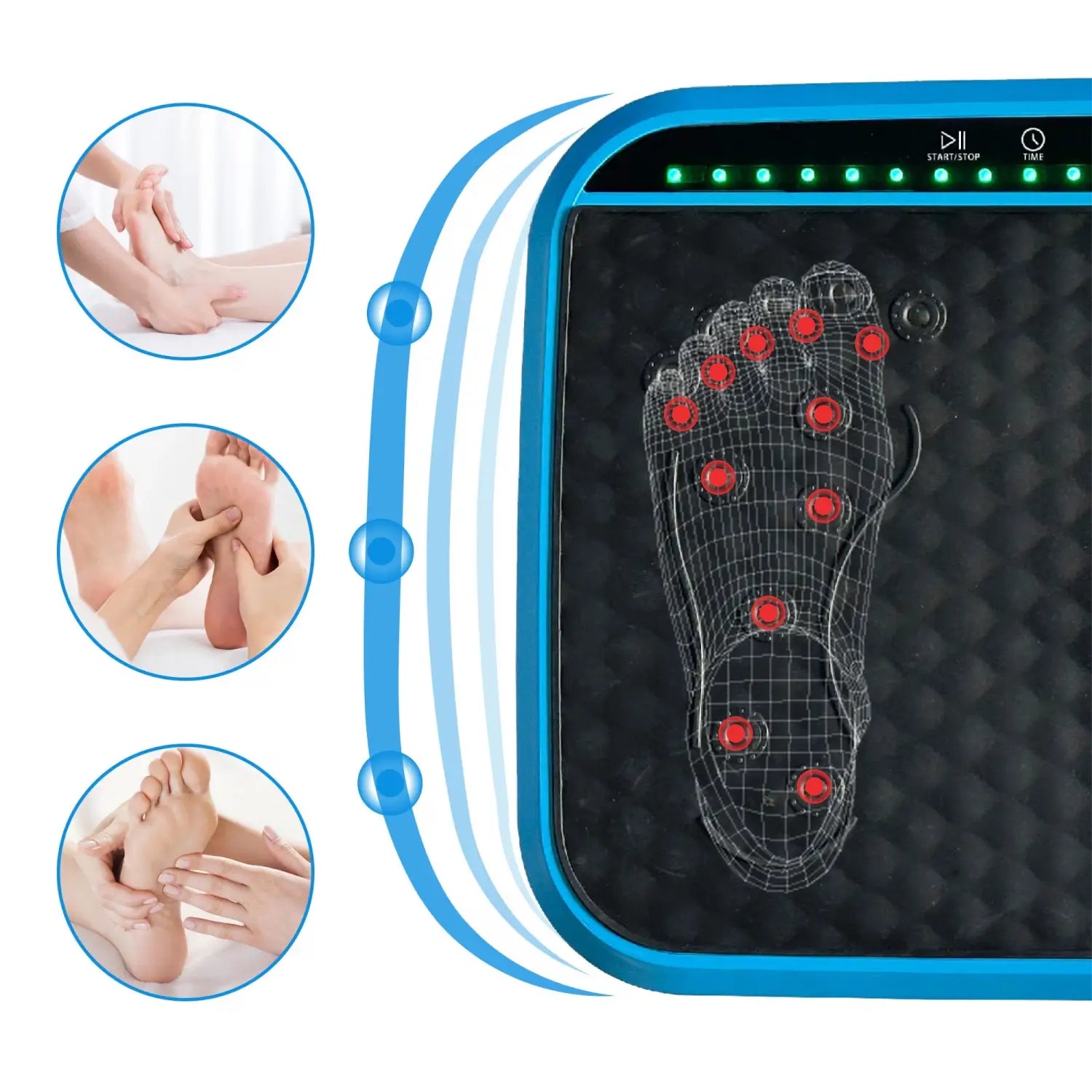 Vibration Plate Exercise Machine Whole Body Fitness Platform For Lymphatic Drainage Vibrating Shaker Board With 120
